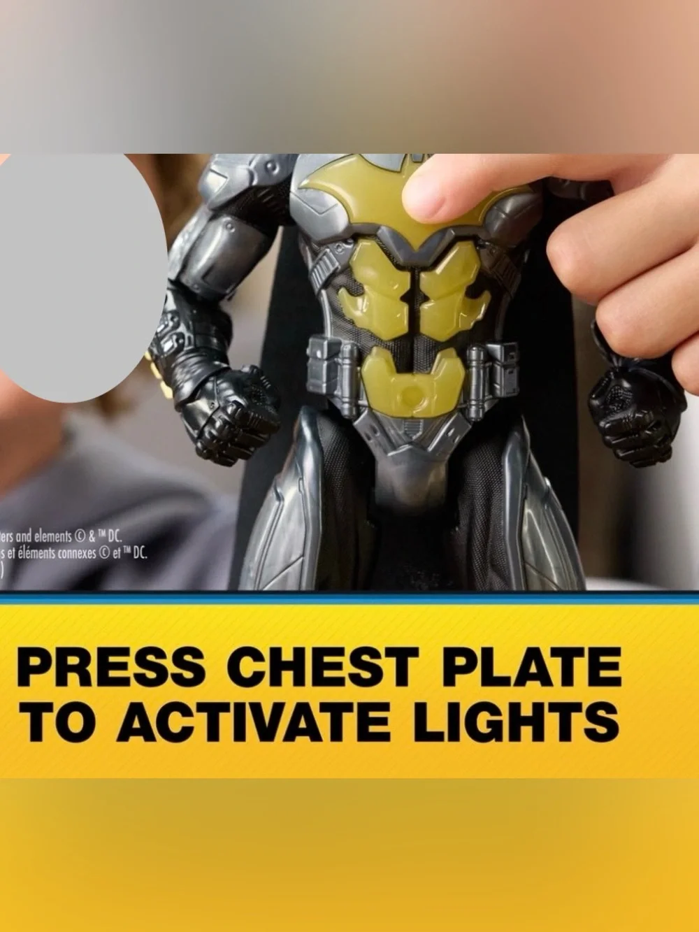 Spin Master DC Batman Night Flare Action Figure 12 in Light Up Sounds Age 4+